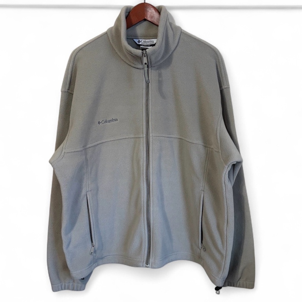 Columbia Men's Steens Mountain Full Zip Fleece Jacket In Light Tan Sand Size XL
